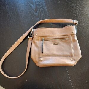 Rosetti Crossbody Handbag Purse Tan Brown Boho Y2K 90's Classic Rare Style